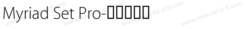 Myriad Set Pro字体转换